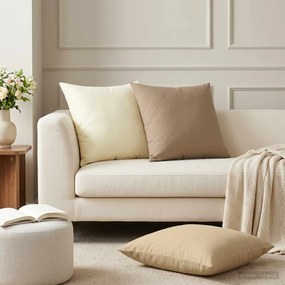 vidaXL Κάλυμμα Μαξιλαριού 2 pcs HEERLEN Κρεμ 60 x 60 cm Πολυεστέρας
