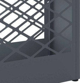 vidaXL Σχέδιο &amp; βάση αποθήκευσης Ανθρακί 28 x 12 x 41 εκ Ατσάλι