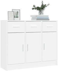 vidaXL Μπουφές Λευκός 91 x 28 x 75 εκ. από Επεξεργασμένο Ξύλο