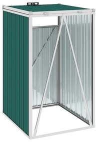 vidaXL Πλαίσιο για Κάδους Πράσινο 72 x 81 x 121 εκ. Ατσάλινο