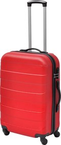 vidaXL Σετ Βαλιτσών Καμπίνας Τροχήλατες 3 Τεμ. Κόκκινες 45,5/55/66 εκ.