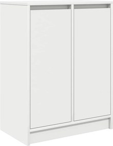 vidaXL Παπουτσοθήκη Λευκή 57x34x76 εκ. από Επεξεργασμένο Ξύλο
