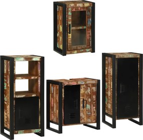 vidaXL Σετ Επίπλων Μπάνιου 4 τμχ. Πολύχρωμο 55 x 35 x 60 εκ.