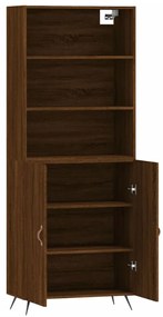 vidaXL Ντουλάπι Καφέ Δρυς 69,5 x 34 x 180 εκ. από Επεξεργασμένο Ξύλο