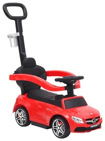 vidaXL Περπατούρα Αυτοκίνητο με Λαβή Mercedes-Benz C63 Κόκκινο