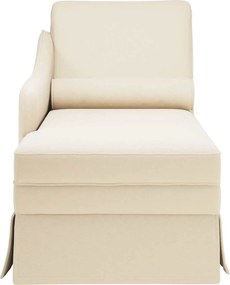 vidaXL Σαλόνι πολυθρόνας με μαξιλάρι και δεξί υποβραχιόνιο λινό