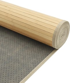 vidaXL Χαλί Ορθογώνιο Ανοιχτό Φυσικό 60 x 200 εκ. Μπαμπού