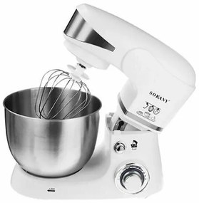 Sokany SC-206 Κουζινομηχανή 1000W με Ανοξείδωτο Κάδο 5lt White