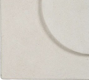 Διακοσμητικός πίνακας λευκό ξύλο mdf  80x5,5x80 εκ.