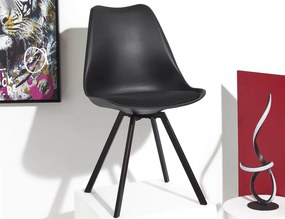 ΚΑΡΈΚΛΕΣ &amp; ΠΟΛΥΘΡΌΝΕΣ CHAIR PP WITH CUSHION ATOM BLACK M4 HD0483