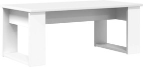 vidaXL Σετ Τραπεζιού Για Καφέ 2 pcs Λευκό Επεξεργασμένο ξύλο