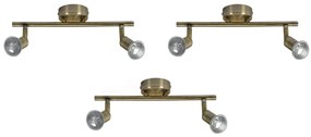 Φωτιστικό Οροφής - Σποτ SE 140-BR2 (x3) Saba Packet Bronze adjustable spotlight+ - Μέταλλο - 77-8838