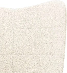 vidaXL Πολυθρόνα Κρεμ 62 x 67 x 95,5 εκ Υφάσματος Sherpa