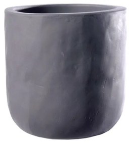 Supergreens Γλάστρα Τσιμεντένια Στρογγυλή "StoneCast" Γκρι 30x30x30 εκ.