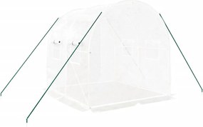 vidaXL Θερμοκήπιο με Ατσάλινο Πλαίσιο Λευκό 4 μ² 2 x 2 x 2 μ.