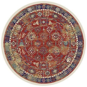 Χαλί Sonia 9937/301220 Round Beige-Red New Plan 160X160 Round