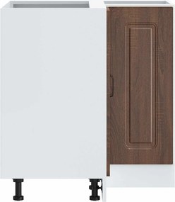 vidaXL Γωνιακό ντουλάπι βάσης κουζίνας Kalmar Καφέ Δρυς Επεξ. Ξύλο