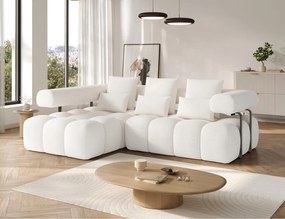 Γωνιακός Καναπές Velly-Λευκό-Αριστερή