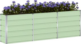 vidaXL Γλάστρα Πράσινο 160 x 40 x 75 εκ. Ατσάλι