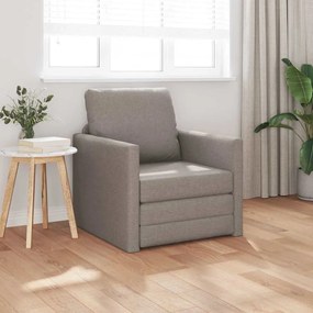 vidaXL Καναπέ-Κρεβάτι Δαπέδου Taupe 74 x 77 x 81 εκ. ύφασμα