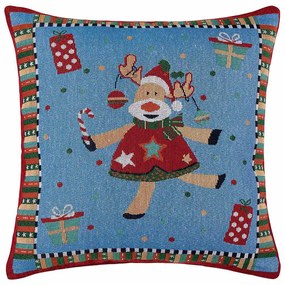 Χριστουγεννιάτικη Μαξιλαροθήκη (45x45) Silk Fashion Xmaspillow7