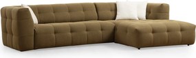 Corner Sofa Cady 3 Seater Right - Khaki Khaki