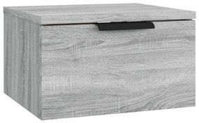 vidaXL Κομοδίνα Επιτοίχια 2 τεμ. Γκρι Sonoma 34x30x20 εκ.