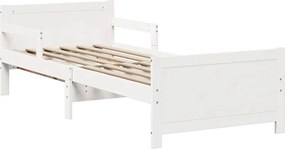 vidaXL Σκελετός Κρεβατιού Λευκό 80 x 200 cm Επεξεργασμένο ξύλο