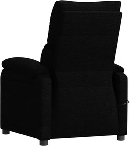 vidaXL Πολυθρόνα Ανακλινόμενη Ηλεκτρική Μαύρη Υφασμάτινη