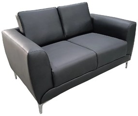 ΚΑΝΑΠΕΣ ΔΙΘΕΣΙΟΣ ARTELIBRE ELFRIC ΜΑΥΡΟ PU 142X81X81CM