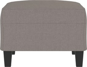 vidaXL Υποπόδιο Taupe 70 x 55 x 41 εκ. Υφασμάτινο