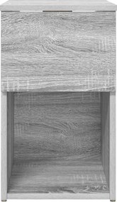 vidaXL Ντουλάπι κρεβατιού 2 τεμ. Γκρι Sonoma 29 x 31,5 x 49 εκ