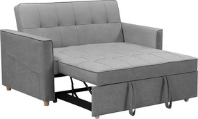 Καναπές-κρεβάτι Commit pakoworld 2θέσιος ύφασμα ανθρακί 142x93x90εκ