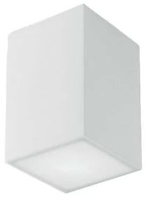 Φωτιστικό Οροφής - Πλαφονιέρα Living I-LIVING-PL14 1xE27 15W 14x14x16cm White Intec Plaster