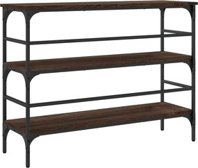 vidaXL Τραπέζι Κονσόλα Καφέ Δρυς 100x32x75 εκ. Επεξεργασμένο Ξύλο