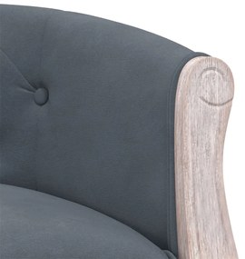 vidaXL Πάγκος Σκούρο Γκρι 98 x 56 x 69 εκ. Βελούδινος