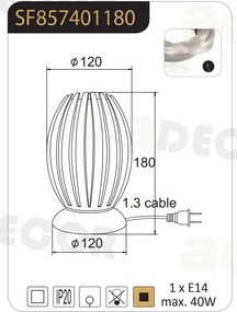 Πορτατίφ Aca Homo SF8574 Clear