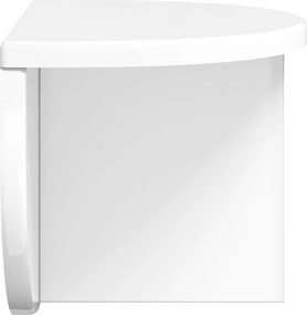 vidaXL Ράφι Τοίχου 2 pcs Υψηλής γυαλάδας λευκό 38 x 19 x 19 εκ