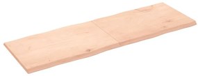 vidaXL Επιφάνεια Τραπεζιού 180x60x(2-4) εκ. Ακατέργ. Μασίφ Ξύλο Δρυός