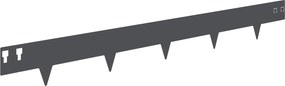 vidaXL Περίγραμμα γκαζόν 30 τμχ. 100 x 12 cm Steel Ανθρακί