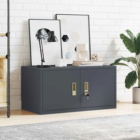 vidaXL Ντουλάπι αποθήκευσης Ανθρακί 80 x 40 x 40 cm Ατσάλι
