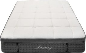 Στρώμα Luxury pakoworld pocket spring+gel memory foam+latex 34-36cm 150x200εκ