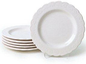Σερβίτσιο Πιάτα Φαγητού (Σετ 6Τμχ) 275KRM2390 White Hermia 6 τμχ Κεραμικό