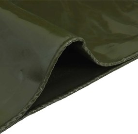 vidaXL Τέντα 650g / m² Λαδί 5 x 6 m Καμβάς με επικάλυψη PVC