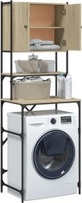 vidaXL Ντουλάπι Πλυντηρίου Sonoma Δρυς 68x48,5x194 εκ.