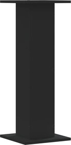 vidaXL Βάσεις Φυτών 2 τεμ. Μαύρες 30x30x80 εκ. από Επεξεργασμένο Ξύλο
