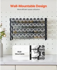 VEVOR Spice Rack Organizer for Cabinet Kitchen Seasoning Organizer  18x11 in