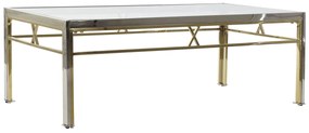 Βοηθητικό Τραπέζι DKD Home Decor Κρυστάλλινο Χάλυβας Ασημί (110 x 60 x 40 cm)