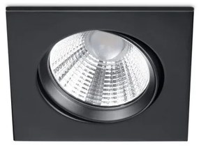 Χωνευτό Σποτ Φωτιστικό Οροφής LED 5,5W Τετράγωνο Περιστρεφόμενο ΙΡ23 Dimmable 36 Μοίρες Pamir Trio Lighting-650410132-Μαύρο 650410132