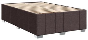 Κρεβάτι Boxspring με Στρώμα Σκούρο Καφέ 120x190 εκ Υφασμάτινο 3291624